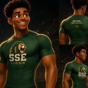 Lions Short Sleeve Compression Tee